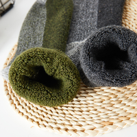 Chaussettes d'hiver thermiques pour hommes et femmes, extra chaudes, doublées de polaire, chaussettes de randonnée en laine mérinos avec logo personnalisé