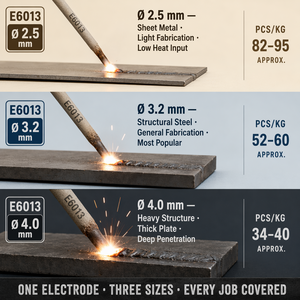 Electrodos <span class=keywords><strong>de</strong></span> Soldadura <span class=keywords><strong>6013</strong></span> 2.5mm 3.2mm 4.0mm 5kg 20kg, Electrodos AWS A5.<span class=keywords><strong>1</strong></span> para Soldar - Product Image 2