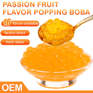 Acquisti all'ingrosso 2.8kg frutto della passione Popping Boba Bubble tè fornitore di ingredienti scoppiano Boba per bevande soluzione catena di negozi - Product Image 5