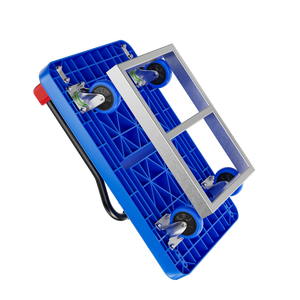 Opvouwbare Flatbed <span class=keywords><strong>Trolley</strong></span> 200Kg Capaciteit Opvouwbare Vierwielige Transporttrolley Voor Magazijnverplaatsende Goederen Uit Één Stuk Verkopen - Product Image 4