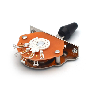 Công Tắc Chọn Pickup 3/5 Chiều Của Guitar Điện Với Núm Đen/Trắng/Vàng - Product Image 5