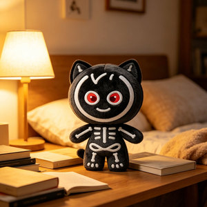 Nouvelle Peluche Personnalisée Chat Mignon OEM ODM Faible MOQ Jouet en Peluche Halloween pour Fans, Articles de Collection, Cadeau Enfant, Décoration Maison, Faveur de Fête - Product Image 2