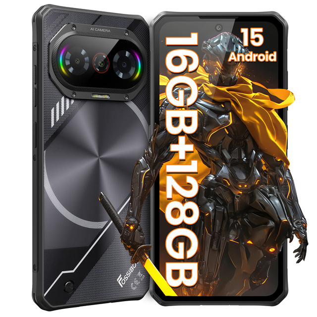 Fossibot Lightweight Dual SIM Fingerprint Rugged Smartphone F114 6.67" Screen 18W Fast Charge and 5000mAh for Active Lifestyle