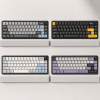 Teclado Mecánico de Marca Privada con Logotipo Personalizado, Retroiluminación RGB, Inalámbrico Trimodal 2.4G, Cableado, Perilla Giratoria