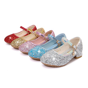 <span class=keywords><strong>Scarpe</strong></span> da Principessa per Bambine con Tacco Basso Mary Jane, Glitterate in Vernice, per Matrimoni e Spettacoli di Pianoforte - Product Image 5