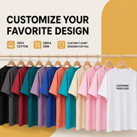 T-shirt en coton unisexe grande taille 300 g/m² respirant, doux et confortable, couleur unie, style streetwear décontracté pour l'été