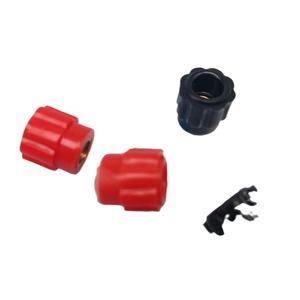 ฝาครอบขั้วต่อ 910A เกลียว M6 สีแดงและสีดำ ป้องกันปลายสายไฟ PVC สำหรับการใช้งานแรงดันต่ำ - Product Image 4