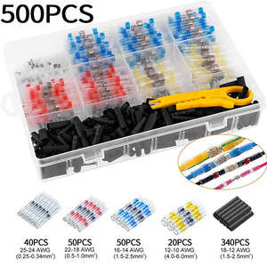 Kit de bornes de raccordement à sertir thermorétractables étanches pour câblage électrique en ingénierie chimique - Product Image 2