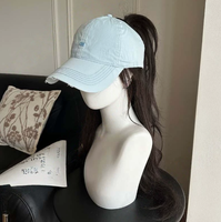 Casquette de baseball d'été polyvalente à visière ouverte, effet amincissant pour le visage, idéale pour queues de cheval hautes, protection solaire