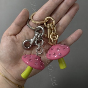 New Personality Pendant Color Mushroom Dice <b>Key</b> <b>Ring</b> Mobile Phone Bag Car <b>Key</b> <b>Ring</b> Gift - Product Image 6