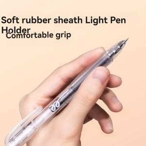 قلم جل ديلي S08E برأس مزدوج سريع الجفاف 0.5 مم أسود شفاف للكتابة بسلاسة في الامتحانات مع حبر سعة كبيرة - Product Image 5