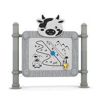 Panneau d'activités d'extérieur pour la motricité fine, jeu éducatif interactif à une rangée pour enfants, pour aires de jeux et parcs