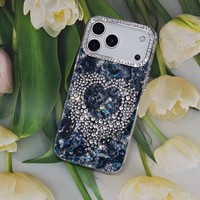 Funda Antigolpes para Teléfono Móvil iPhone X 11 12 13 14 15 16 17 Pro Max, Fundas con Diamantes para Samsung A16 A06 S26 Ultra