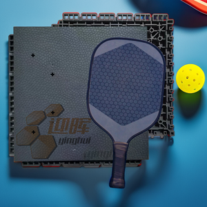 Azulejos de suelo deportivo con certificación FIBA ecológicos de Grado Superior estilo entrelazado Cancha de Pickleball para exteriores multicolor - Product Image 1