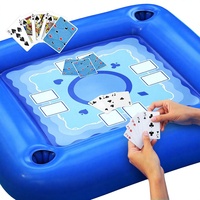 Table de jeu aquatique multifonction gonflable pour piscine extérieure, bar à glace pour fêtes estivales en famille et entre amis