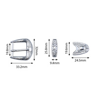 Boucle ardillon 3 parties en argent antique pour ceinture pour hommes Boucles de ceinture vintage en alliage de zinc en gros