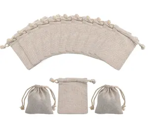 Bolsa de algodón con logotipo personalizado, almacenamiento de joyas con cordón, regalo orgánico, bolsa de embalaje de diseñador