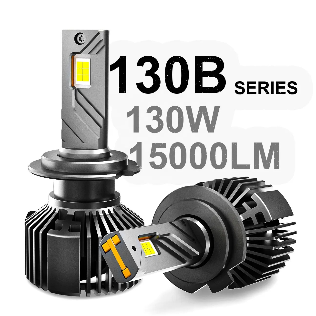 GPNE 130B yüksek güç 260W H4 led far 6000k otomotiv led lamba 3 bakır tüpler h11 led araba ışıkları
