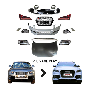 Kit carrosserie en plastique ABS PP pour <span class=keywords><strong>Audi</strong></span> <span class=keywords><strong>Q5</strong></span> 8R 2008 2009 2010 2011 2012 Mise à niveau vers 2013 RSQ5 Ensemble de pare-chocs de voiture - Product Image 1