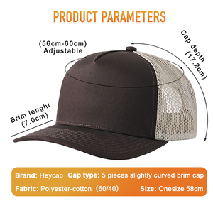 Casquette Heycap Factory pour chauffeur de camion, casquette de baseball respirante pour l'extérieur, protection solaire, personnalisable avec logo brodé - Product Image 3