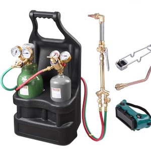 Kit de Antorcha de Soldadura y Corte, Oxígeno, Acetileno, Propano, Portátil, Recubierto de Cobre, Interruptor Único, Estilo Americano, CFWELD - Product Image 1