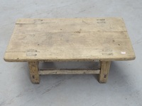Table basse en bois recyclé de couleur naturelle vintage chinoise