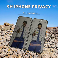 Protection d'écran en verre trempé Gorilla Glass 9H de haute qualité pour iPhone 17 Air 16 15 Pro Max 14 17, verre de confidentialité anti-espion 2.5D