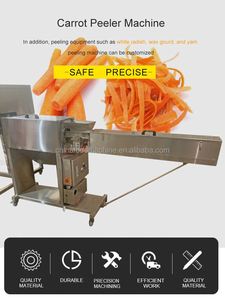 Machine commerciale d'éplucheur de lame de couteau de carotte Machine d'épluchage grattant la peau de carotte enlevant la Machine - Product Image 5