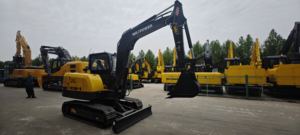 80 nuove condizioni di escavatore a quattro ruote con braccio lungo in legno a pinza per trincea accessori di riempimento motore come componente del nucleo - Product Image 6