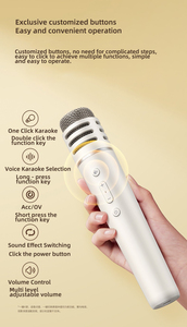 Vidda <span class=keywords><strong>V3</strong></span> mini xách tay karaoke <span class=keywords><strong>microphone</strong></span>, USB không dây chương trình kết cấu kim loại với chuyên nghiệp giọng hát tinh tế động cơ - Product Image 2