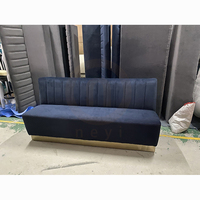 Fauteuil de restaurant, siège rond vert, canapé capitonné, dossier intérieur capitonné, velours de luxe, cuir PU, base en acier inoxydable BT619