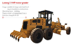 New 220HP <b>Motor</b> <b>Grader</b> with A/C Cabin - Product Image 4