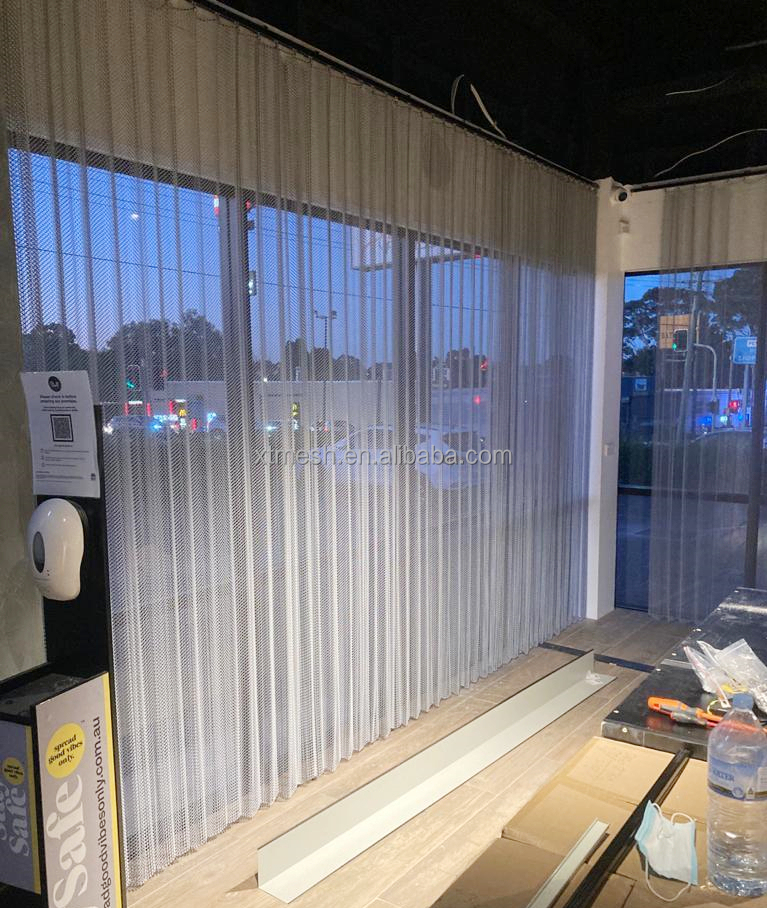金属装飾織りワイヤーネットカーテン、装飾金属メッシュ