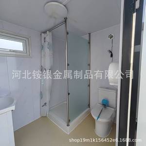 Baño Portátil de Panel Sándwich Moderno y Ecológico para Atracciones Turísticas con Ducha - Product Image 1