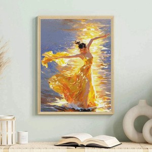 Nuovo arrivo fai da te pieno di diamanti al mare Beauty Dancer Kit de Pintura de Diamantes donne Sexy decorazioni per la casa 5D quadri di diamanti - Product Image 3
