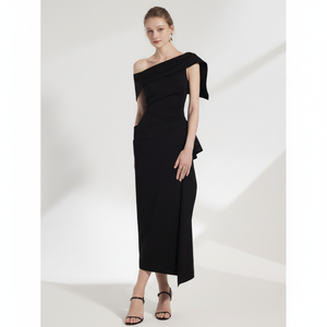 Abito Lungo Estivo di Alta Qualità Nero per Boutique di Moda, Vestito Casual di Lusso Molto Richiesto - Product Image 1