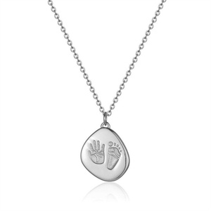 Creative Stainless Steel Children Jewelry Gold Plated <b>Memorial</b> Necklace - Product Image 2