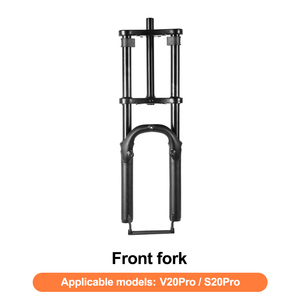 Vélo électrique QMWHEEL V20 Pro avec pneus larges, fourche avant de vélo de montagne à suspension, livraison rapide depuis un entrepôt européen. - Product Image 2