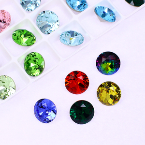 डोंगझोउ के 9 फैंसी पत्थर चैटन के आकार के कांच गैंडे थोक लक्जरी गुणवत्ता ढीली क्रिस्टल बेड्स गहने - Product Image 5