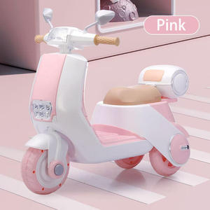 Moto Elettrica Rosa 6V Ricaricabile per Bambini, Giocattolo Auto Elettrica per Bambine/Bambini, Motocicletta Elettrica Cavalcabile - Product Image 2
