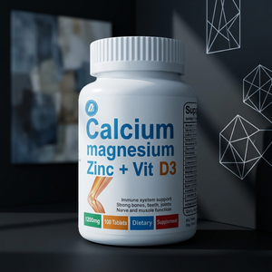 Tabletas <span class=keywords><strong>de</strong></span> <span class=keywords><strong>Calcio</strong></span>, <span class=keywords><strong>Magnesio</strong></span> <span class=keywords><strong>y</strong></span> <span class=keywords><strong>Zinc</strong></span> <span class=keywords><strong>de</strong></span> Marca Privada OEM ODM, Suplemento Complejo para el Apoyo Inmunológico, Tabletas <span class=keywords><strong>de</strong></span> <span class=keywords><strong>Calcio</strong></span>, <span class=keywords><strong>Magnesio</strong></span> <span class=keywords><strong>y</strong></span> Vitamina D3 - Product Image 3