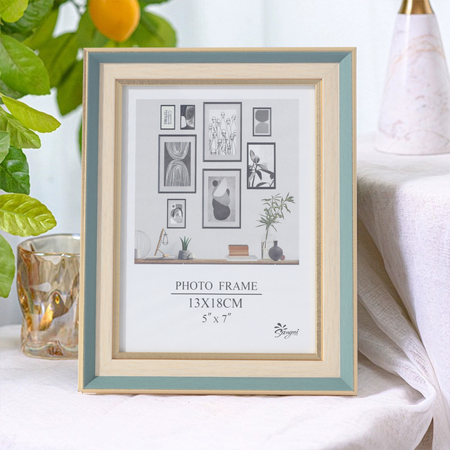 Sublimation Wholesale 4*6inch Size Multi Color Desktop Plastic Decorative Photo Frame for Home Office Decor