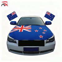 Drapeaux nationaux personnalisés de haute qualité Tonga, Fidji, Nouvelle-Zélande, Samoa, drapeau de voiture, housse de capot de voiture, housse de rétroviseur pour événements en plein air