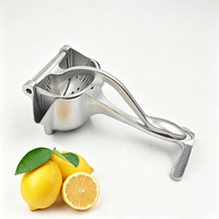 Presse-agrumes manuel en aluminium robuste, presse-agrumes à main en 2 parties pour les pommes, les oranges, les citrons et plus encore