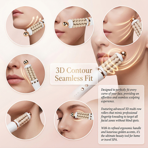 Masajeador Facial Portátil con Rodillo 3D, Dispositivo Eléctrico para Levantar el Contorno Facial, Reafirmante, Antihinchazón, para Uso Doméstico - Product Image 2