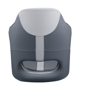 Asiento de Capitán de Barco 62x52x60cm Gris Blanco Cuero PU Silla Marina para Exteriores - Product Image 2