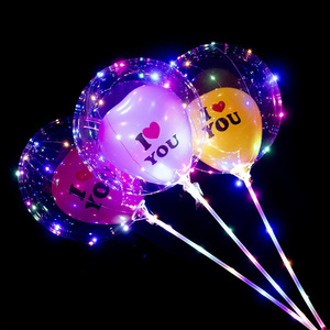 Palloncino Bobo a Bolla Gonfiabile in TPU da 20 Pollici, Palloncino Bobo Trasparente a Collo Largo con Simpatici <span class=keywords><strong>Cartoni</strong></span> <span class=keywords><strong>Animati</strong></span>, Luce a LED e Bastoncino - Product Image 6