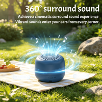 Mini haut-parleur Bluetooth 5.3 sans fil en plastique, 5W stéréo, AirPlay, multicolore, autonomie prolongée, cordon de suspension, USB, carte TF, portable