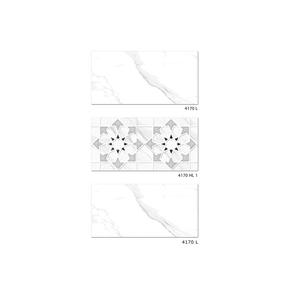 Azulejos de cerámica esmaltada de color blanco puro para baño de 30x60cm - Product Image 6