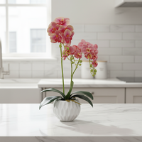 Fausse fleur d'orchidée 3D élégante faite à la main pour l'obtention du diplôme de mariage à la maison fêtes de Noël nouvel an décorations de fête des pères
